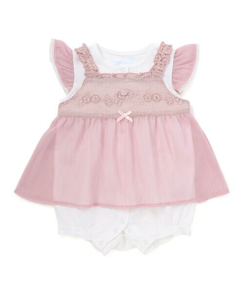 fillot de bebe reduction / フィヨ デュ ベベ ルダクティオン ロンパース | 天竺チュニック付きカバーオールベビー(70~80cm) | 詳細3