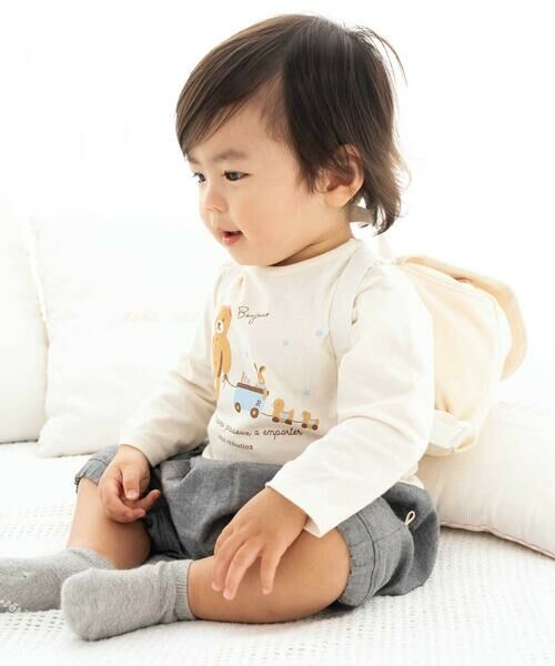 fillot de bebe reduction / フィヨ デュ ベベ ルダクティオン ベビー・キッズグッズ | ミニ裏毛ポンポン付きリュックベビー | 詳細18