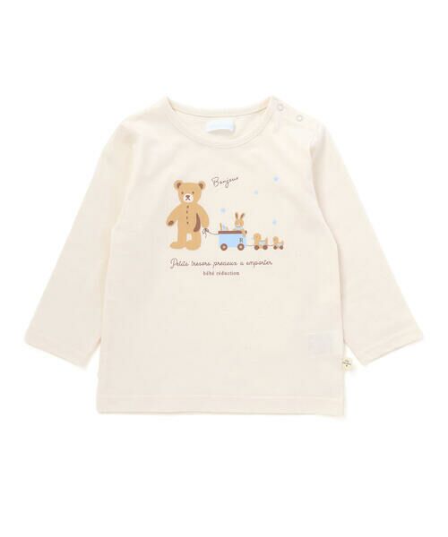 fillot de bebe reduction / フィヨ デュ ベベ ルダクティオン ベビー・キッズウエア | 【お揃い】オーガニッククマプリント長袖Tシャツベビー(70~90cm) | 詳細3