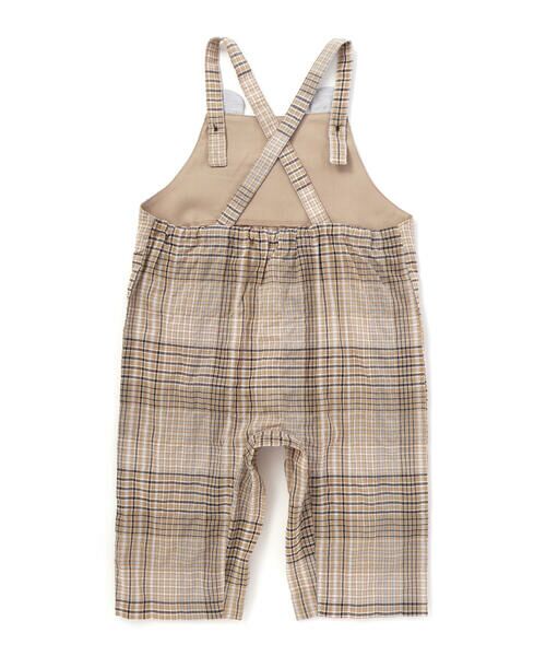 fillot de bebe reduction / フィヨ デュ ベベ ルダクティオン ロンパース | オーガニックチェックサロペット型ロンパースベビー(70~90cm) | 詳細4