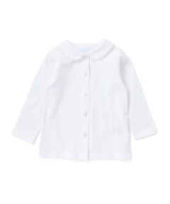 fillot de bebe reduction / フィヨ デュ ベベ ルダクティオン ベビー・キッズウエア | レーシー天竺丸襟長袖ブラウスベビー(70~90cm)