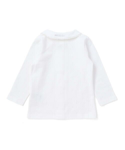 fillot de bebe reduction / フィヨ デュ ベベ ルダクティオン ベビー・キッズウエア | レーシー天竺丸襟長袖ブラウスベビー(70~90cm) | 詳細2