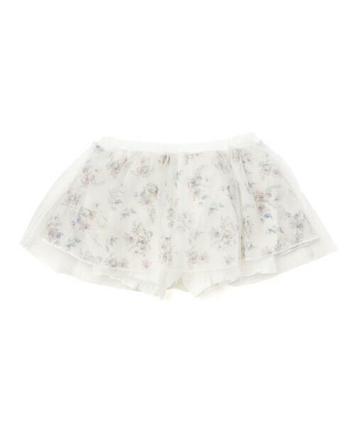 fillot de bebe reduction / フィヨ デュ ベベ ルダクティオン ベビー・キッズウエア | 【お揃い】シフォンフラワーチュールスカートブルマ ベビー(60~90cm)（オフホワイト系）