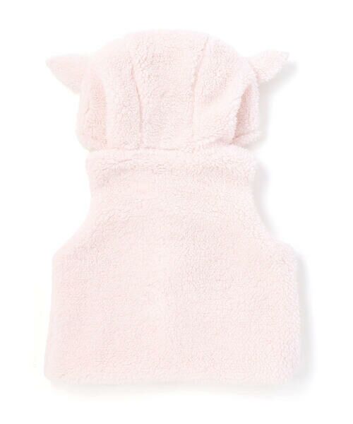fillot de bebe reduction / フィヨ デュ ベベ ルダクティオン ベビー・キッズウエア | 【お揃い】モコモコボア耳付きベストベビー(60~90cm) | 詳細9