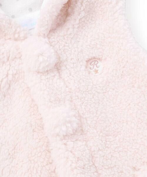fillot de bebe reduction / フィヨ デュ ベベ ルダクティオン ベビー・キッズウエア | 【お揃い】モコモコボア耳付きベストベビー(60~90cm) | 詳細12