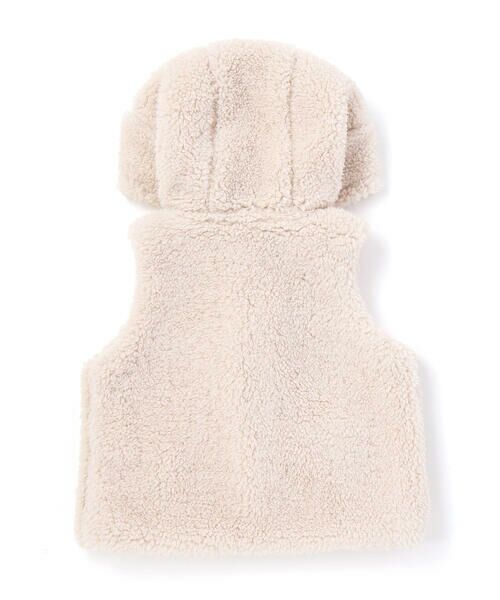 fillot de bebe reduction / フィヨ デュ ベベ ルダクティオン ベビー・キッズウエア | 【お揃い】モコモコボア耳付きベストベビー(60~90cm) | 詳細15