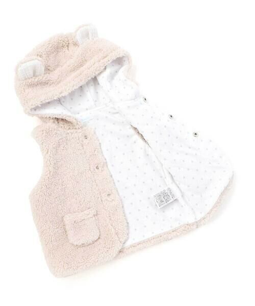fillot de bebe reduction / フィヨ デュ ベベ ルダクティオン ベビー・キッズウエア | 【お揃い】モコモコボア耳付きベストベビー(60~90cm) | 詳細21