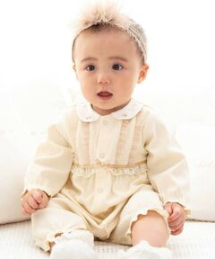 fillot de bebe reduction / フィヨ デュ ベベ ルダクティオン ロンパース | テレコフリル レイヤード2wayカバーオールベビー(50~75cm)