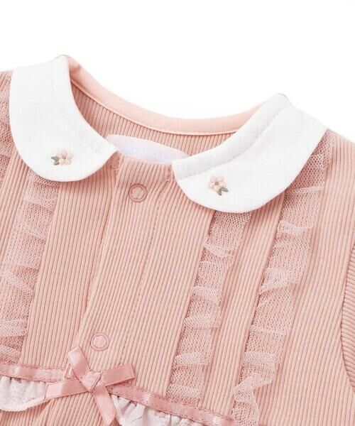 fillot de bebe reduction / フィヨ デュ ベベ ルダクティオン ロンパース | テレコフリル レイヤード2wayカバーオールベビー(50~75cm) | 詳細3