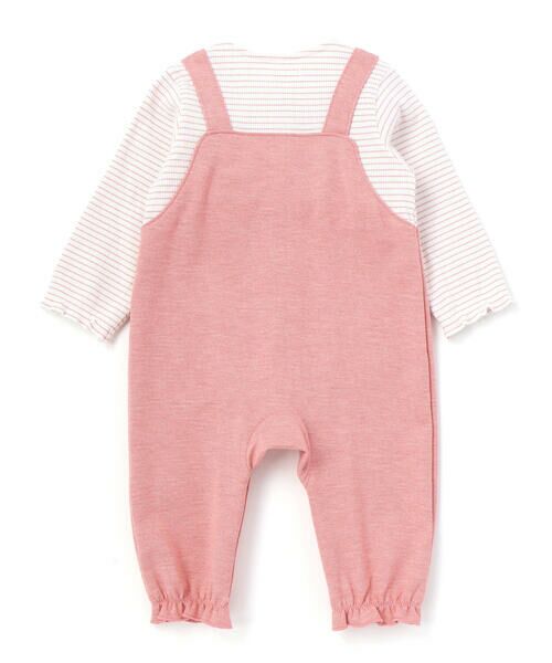 fillot de bebe reduction / フィヨ デュ ベベ ルダクティオン ロンパース | ボーダー重ね着風カバーオール ベビー(70~80cm) | 詳細15