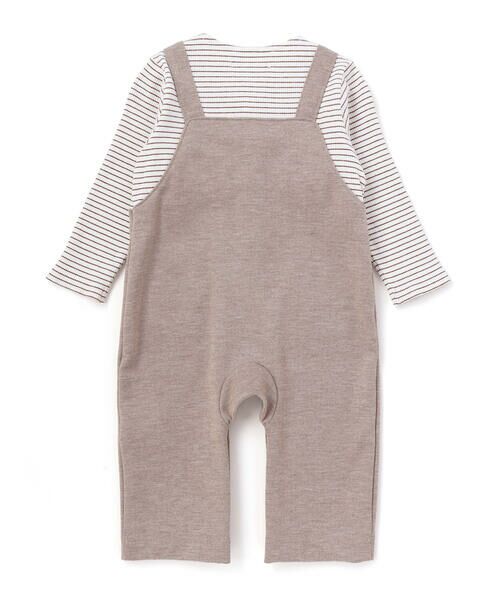 fillot de bebe reduction / フィヨ デュ ベベ ルダクティオン ロンパース | ボーダー重ね着風カバーオール ベビー(70~80cm) | 詳細23