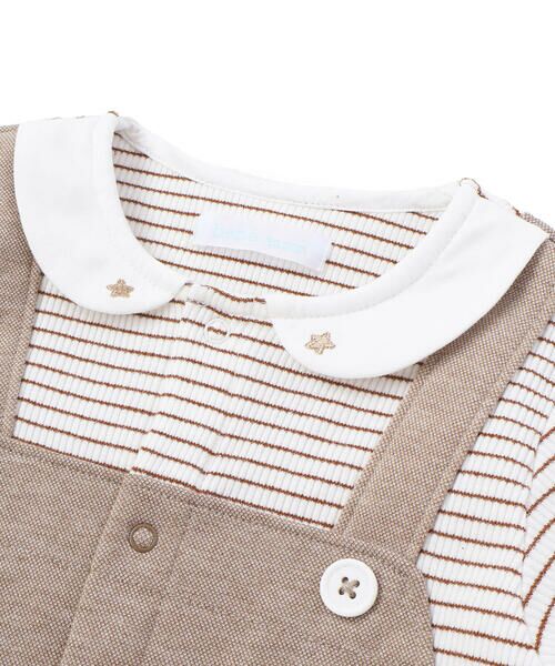 fillot de bebe reduction / フィヨ デュ ベベ ルダクティオン ロンパース | ボーダー重ね着風カバーオール ベビー(70~80cm) | 詳細24