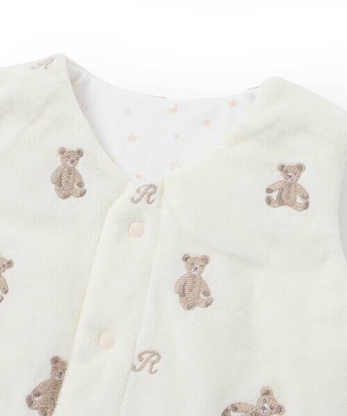 fillot de bebe reduction / フィヨ デュ ベベ ルダクティオン ベビー・キッズウエア | 【お揃い】マイクロフリースクマ刺しゅうベスト(60~90cm) | 詳細7