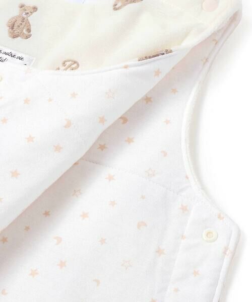fillot de bebe reduction / フィヨ デュ ベベ ルダクティオン ベビー・キッズグッズ | 【お揃い】マイクロフリースクマ刺しゅうスリーパー(50~90cm) | 詳細10