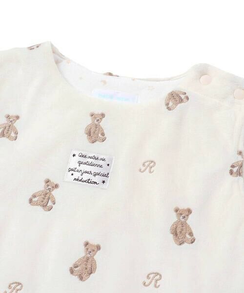 fillot de bebe reduction / フィヨ デュ ベベ ルダクティオン ベビー・キッズグッズ | 【お揃い】マイクロフリースクマ刺しゅうスリーパー(50~90cm) | 詳細4