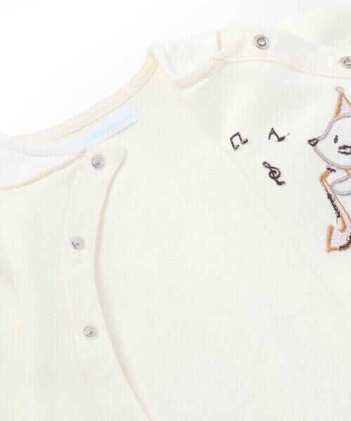 fillot de bebe reduction / フィヨ デュ ベベ ルダクティオン ロンパース | サックスネズミパッチWフェイス2wayカバーオール(50~75cm) | 詳細12
