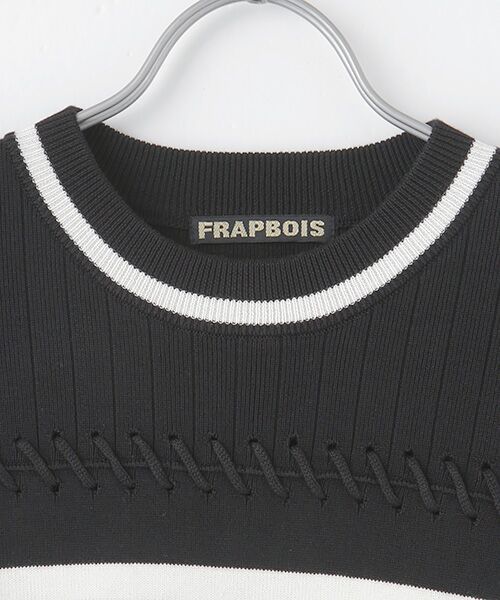 FRAPBOIS / フラボア ニット・セーター | アイレットボーダー ニット | 詳細4