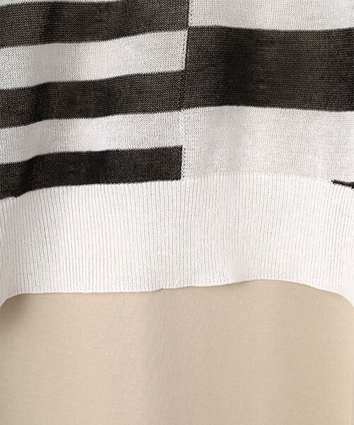 FRAPBOIS / フラボア ロング・マキシ丈ワンピース | シアーボーダー ワンピース | 詳細8