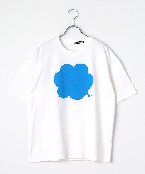 FRAPBOIS/フラボア フキダシT ホワイト×ブルー 1 FRAPBOIS/フラボア フキダシT ホワイト×ブルー 1