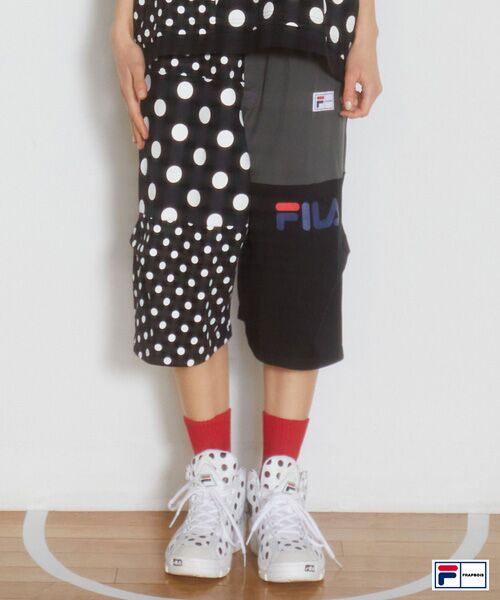 FRAPBOIS/フラボア FILA×FRAPBOISカットソーセットアップ パンツ ブラック 1 FRAPBOIS/フラボア FILA×FRAPBOISカットソーセットアップ パンツ ブラック 1