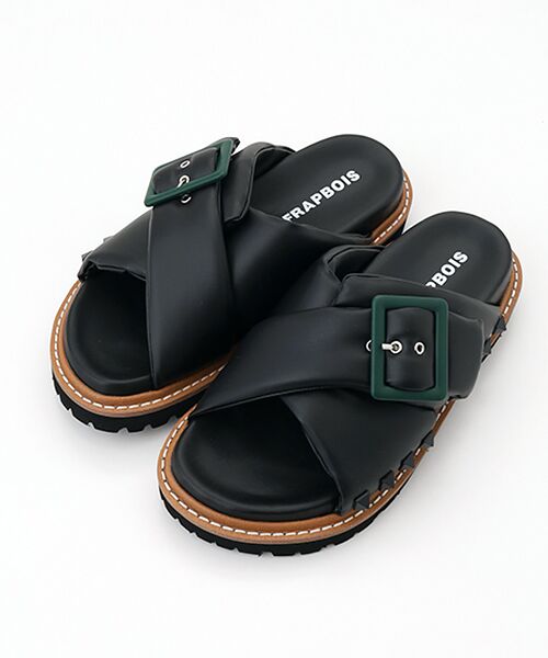 FRAPBOIS / フラボア サンダル | クロスサンダル（ブラック）