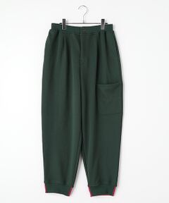 レア FRAPBOIS フラボア サルエル パンツ 裾コクーン グリーン メンズ レア FRAPBOIS フラボア サルエル パンツ 裾コクーン グリーン