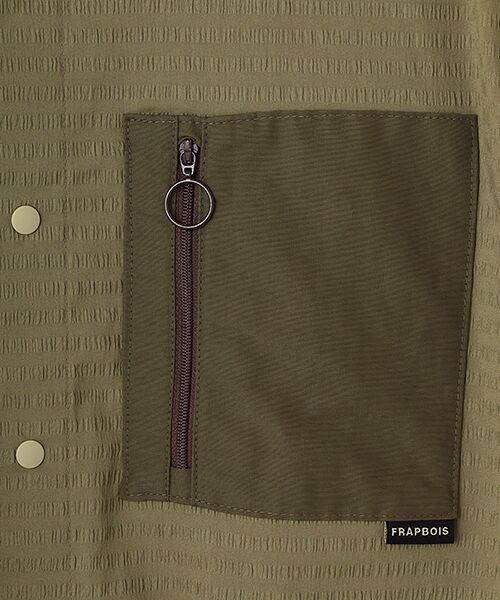 FRAPBOIS / フラボア シャツ・ブラウス | ボーダーサッカー シャツ | 詳細1