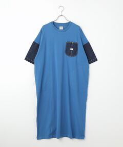 r*o様 フラボア　ロスターデニムワンピース　定価26400円 フラボア ロスターデニムワンピース 定価26400円 - メルカリ