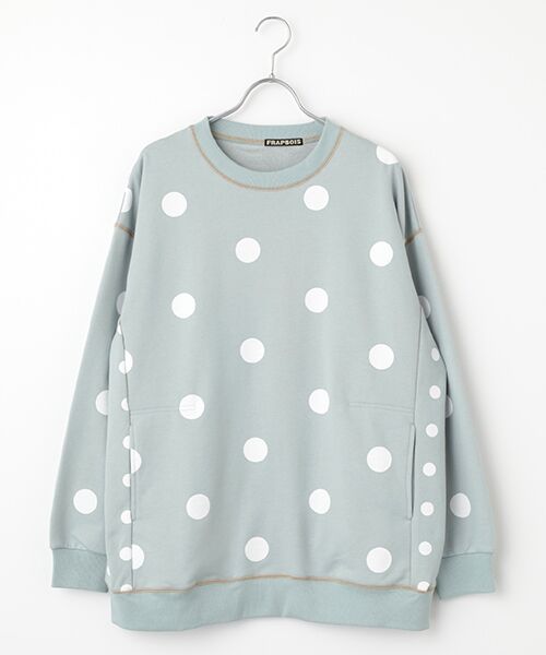 FRAPBOIS/フラボア ステッチドット カットソー ミント Ｓ