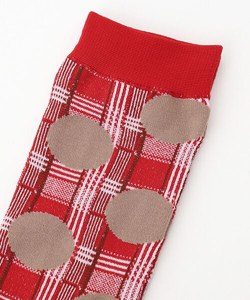 FRAPBOIS / フラボア ソックス | チェックオンドットソックス | 詳細1