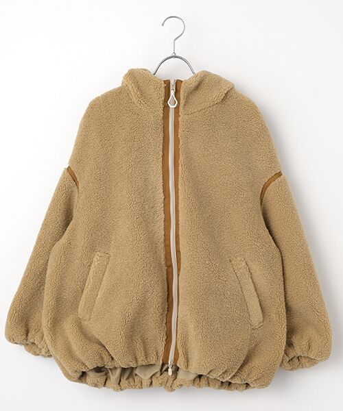 【NEW】フード付きのボアブルゾン。M/Lの2サイズ展開