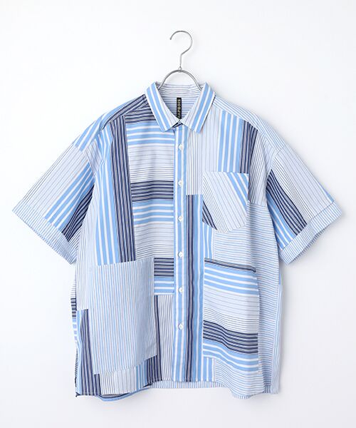 FRAPBOIS / フラボア シャツ・ブラウス | マルチスト シャツ（ブルー）