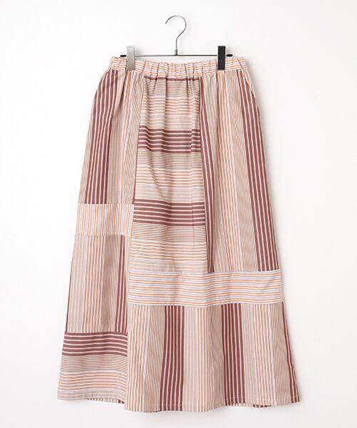 FRAPBOIS / フラボア ロング・マキシ丈スカート | マルチスト スカート（ブラウン）