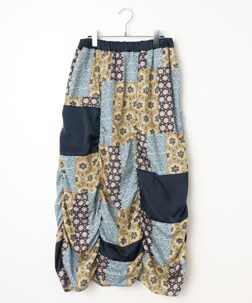 FRAPBOIS / フラボア ロング・マキシ丈スカート | パッチクロア スカート（ブルー系その他）