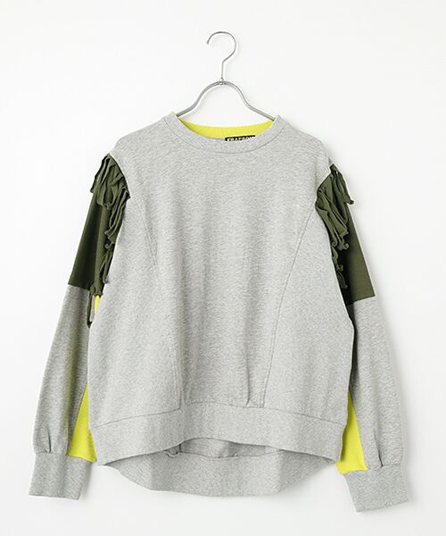 FRAPBOIS / フラボア スウェット | フリンジスウェット（グレー）