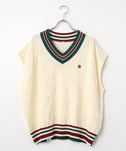 FRAPBOIS / フラボア ベスト | ニットベスト（アイボリー）