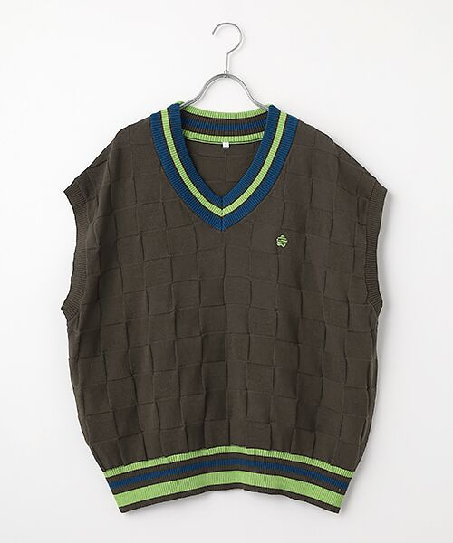 FRAPBOIS / フラボア ベスト | ニットベスト（チャコールグレー）