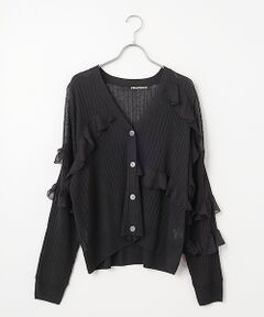 FRAPBOIS / フラボア カーディガン・ボレロ | シアーフリル カーディガン