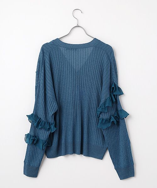 FRAPBOIS / フラボア カーディガン・ボレロ | シアーフリル カーディガン | 詳細1