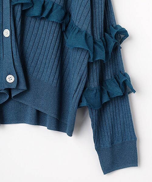 FRAPBOIS / フラボア カーディガン・ボレロ | シアーフリル カーディガン | 詳細3
