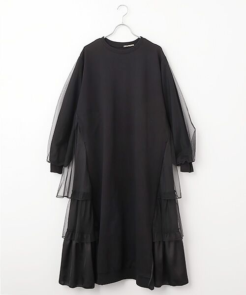 FRAPBOIS / フラボア ロング・マキシ丈ワンピース | チュルーカ ワンピース（ブラック）