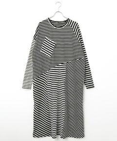 FRAPBOIS / フラボア ロング・マキシ丈ワンピース | クワトロボーダー ワンピース