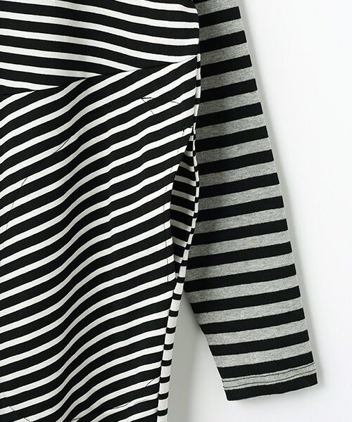 FRAPBOIS / フラボア ロング・マキシ丈ワンピース | クワトロボーダー ワンピース | 詳細3