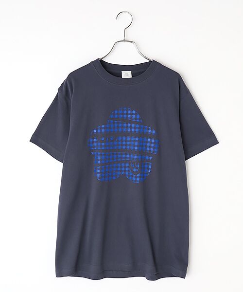 FRAPBOIS / フラボア Tシャツ | ギンガムパーキー Tシャツ（ネイビー）