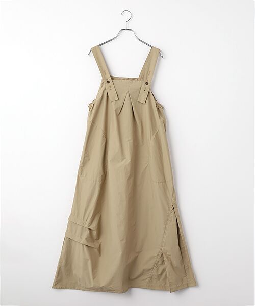 FRAPBOIS / フラボア ロング・マキシ丈スカート | ペーパータイプ ジャンパースカート（ベージュ）