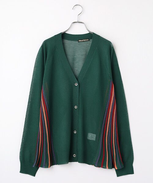 FRAPBOIS / フラボア カーディガン・ボレロ | シアープリーツ カーディガン（グリーン）