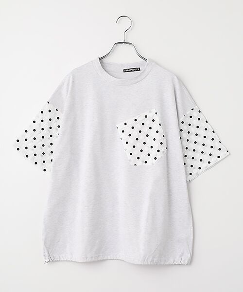 FRAPBOIS / フラボア Tシャツ | エンボスドットT（グレー）