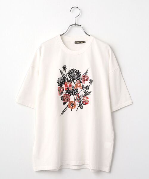 FRAPBOIS / フラボア Tシャツ | フラワーロゴＴシャツ（ホワイト）