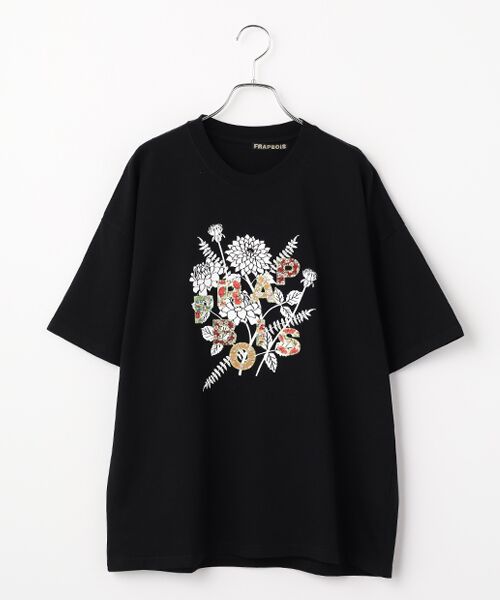 FRAPBOIS / フラボア Tシャツ | フラワーロゴＴシャツ（ブラック）