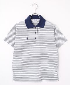 FUKUZO / フクゾー ポロシャツ | 婦人ポロシャツ半袖天竺ボーダー